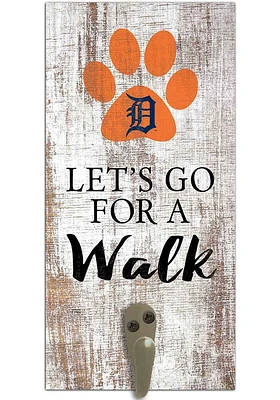 Detroit Tigers 6x12 Leash Holder Sign - White