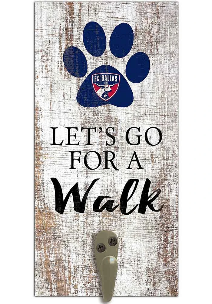 FC Dallas 6x12 Leash Holder Sign - White
