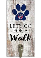 FC Dallas 6x12 Leash Holder Sign - White