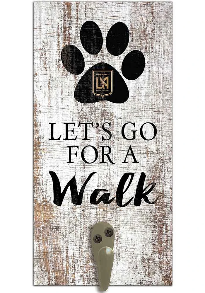Los Angeles FC 6x12 Leash Holder Sign - White