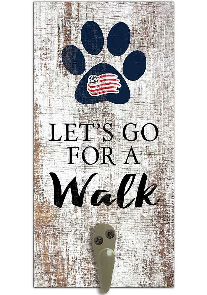 New England Revolution 6x12 Leash Holder Sign - White