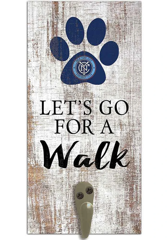 New York City FC 6x12 Leash Holder Sign - White