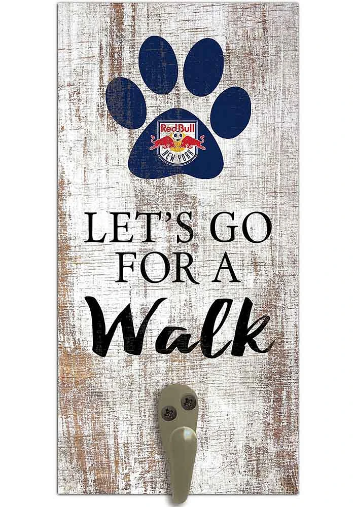 New York Red Bulls 6x12 Leash Holder Sign - White