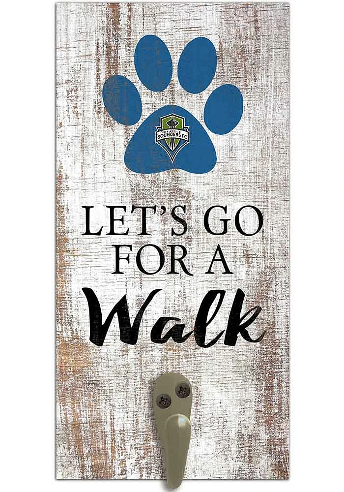 Seattle Sounders FC 6x12 Leash Holder Sign - White