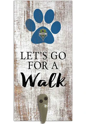 Seattle Sounders FC 6x12 Leash Holder Sign - White
