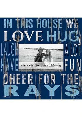 Tampa Bay Rays In This House 10x10 Picture Frame - Blue