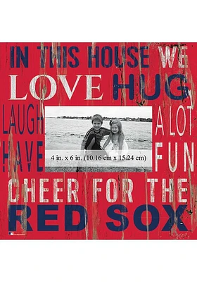 Boston Red Sox In This House 10x10 Picture Frame - Red