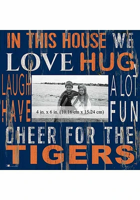 Detroit Tigers In This House 10x10 Picture Frame - Navy Blue