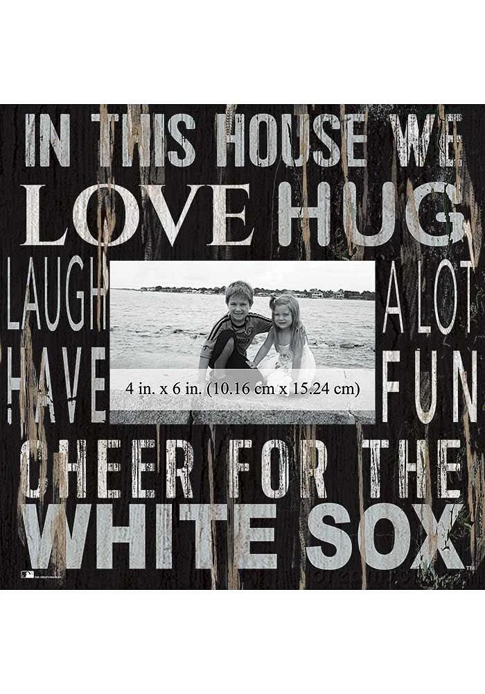 Chicago White Sox In This House 10x10 Picture Frame - Black
