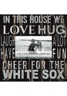 Chicago White Sox In This House 10x10 Picture Frame - Black