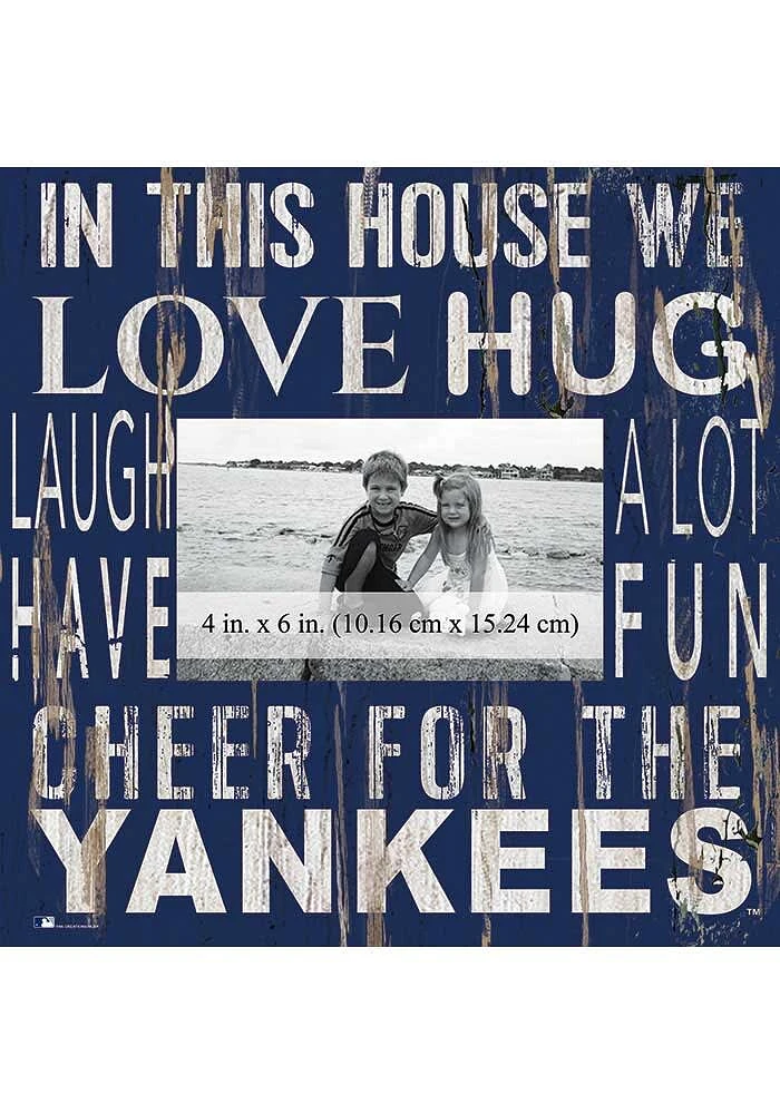New York Yankees In This House 10x10 Picture Frame - Blue