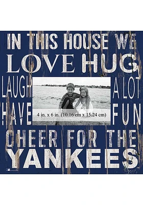New York Yankees In This House 10x10 Picture Frame - Blue