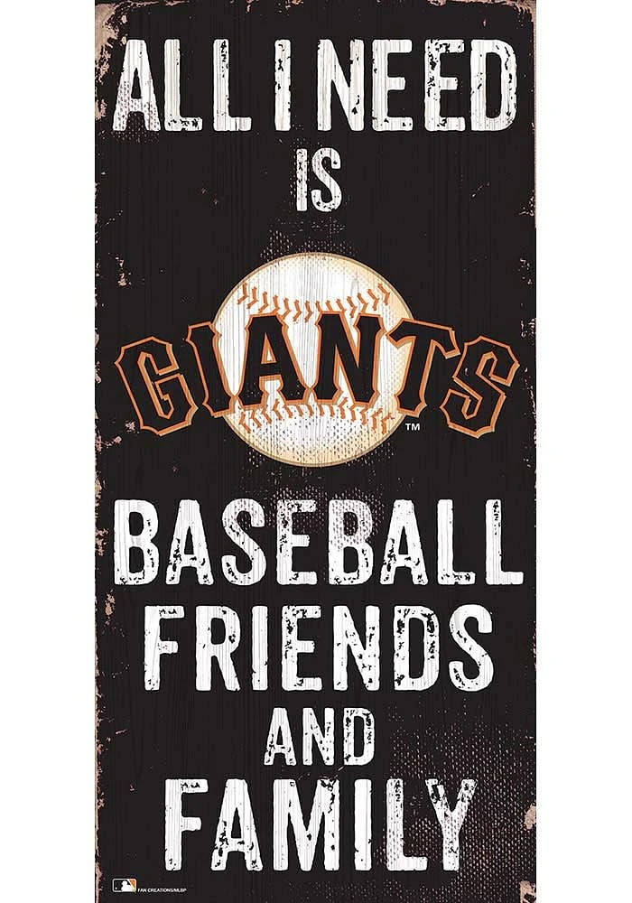 San Francisco Giants Football Friends and Family Sign - Orange