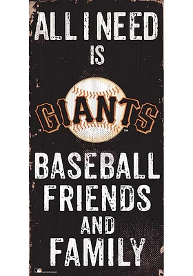 San Francisco Giants Football Friends and Family Sign - Orange