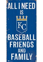 Kansas City Royals Football Friends and Family Sign - Blue