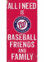 Washington Nationals Football Friends and Family Sign - Red