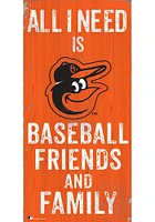 Baltimore Orioles Football Friends and Family Sign - Orange