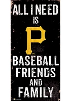 Pittsburgh Pirates Football Friends and Family Sign - Black