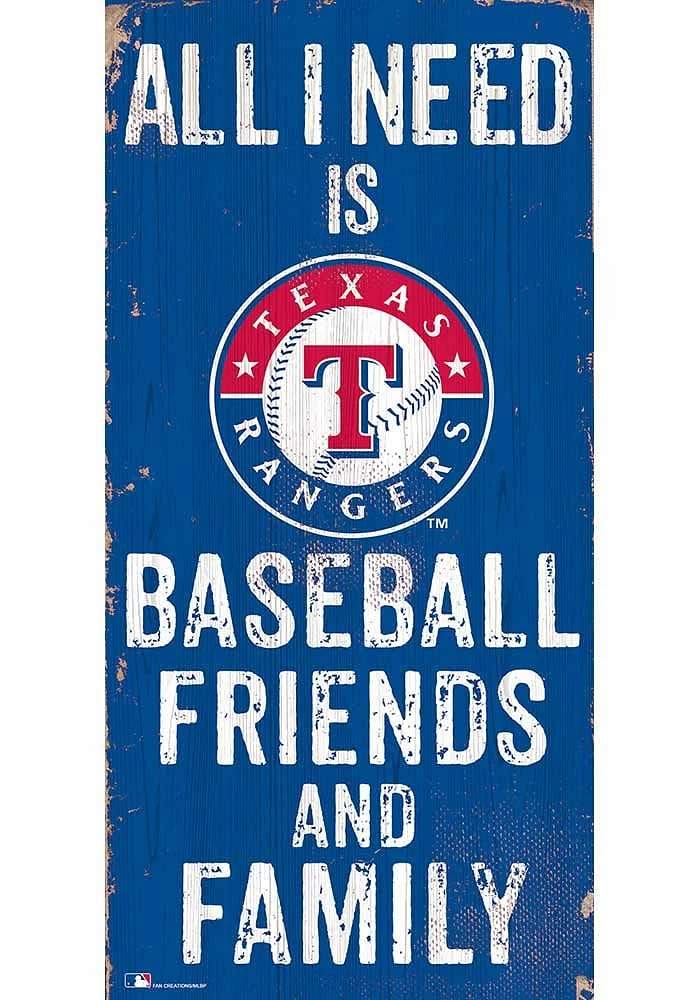 Texas Rangers Football Friends and Family Sign - Blue