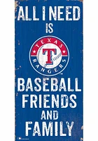 Texas Rangers Football Friends and Family Sign - Blue