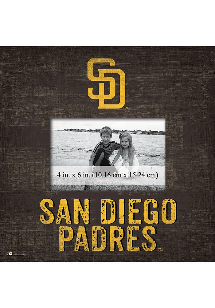 San Diego Padres Team 10x10 Picture Frame - Brown