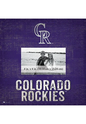Colorado Rockies Team 10x10 Picture Frame - Purple