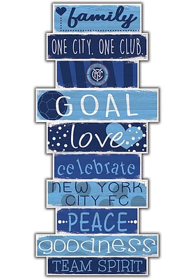 New York City FC Celebrations Stack 24 Inch Sign - Blue