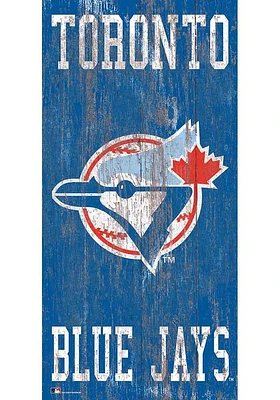 Toronto Blue Jays Heritage Logo 6x12 Sign - Blue