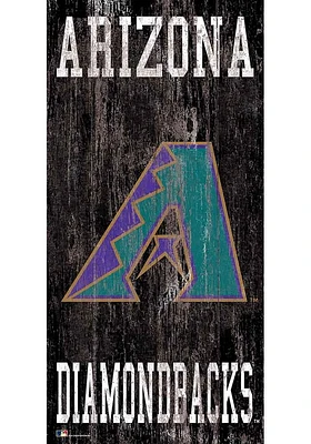 Arizona Diamondbacks Heritage Logo 6x12 Sign - Red