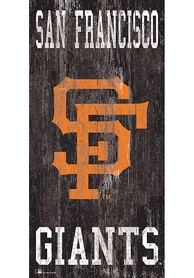 San Francisco Giants Heritage Logo 6x12 Sign - Orange