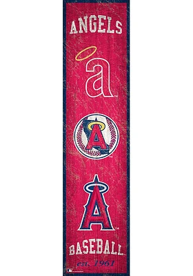 Los Angeles Angels Heritage Banner 6x24 Sign - Red