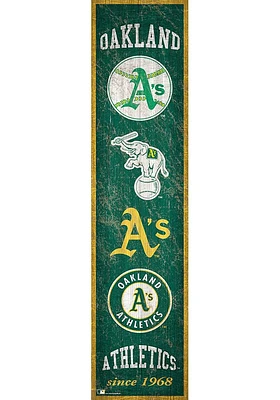 Oakland Athletics Heritage Banner 6x24 Sign - Green