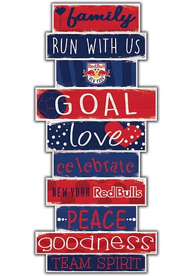 New York Red Bulls Celebrations Stack 24 Inch Sign - Red
