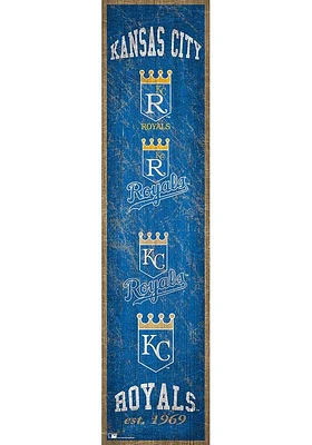 Kansas City Royals Heritage Banner 6x24 Sign - Blue