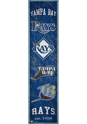 Tampa Bay Rays Heritage Banner 6x24 Sign - Blue