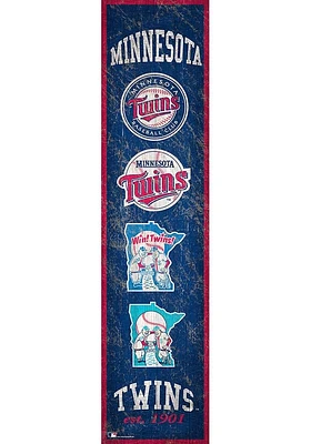 Minnesota Twins Heritage Banner 6x24 Sign - Blue