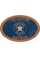 Houston Astros 46 Inch Oval Team Sign - Navy Blue