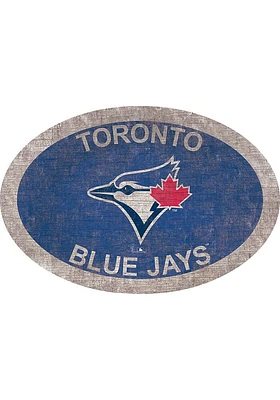 Toronto Blue Jays 46 Inch Oval Team Sign - Blue