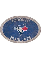 Toronto Blue Jays 46 Inch Oval Team Sign - Blue
