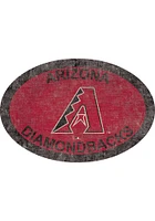 Arizona Diamondbacks 46 Inch Oval Team Sign - Red