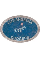 Los Angeles Dodgers 46 Inch Oval Team Sign - Blue