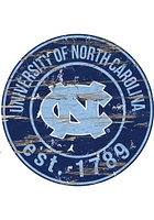 North Carolina Tar Heels Established Date Circle 24 Inch Sign - Blue