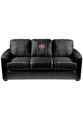Montreal Canadiens Faux Leather Sofa - Black