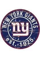 New York Giants Established Date Circle 24 Inch Sign - Blue