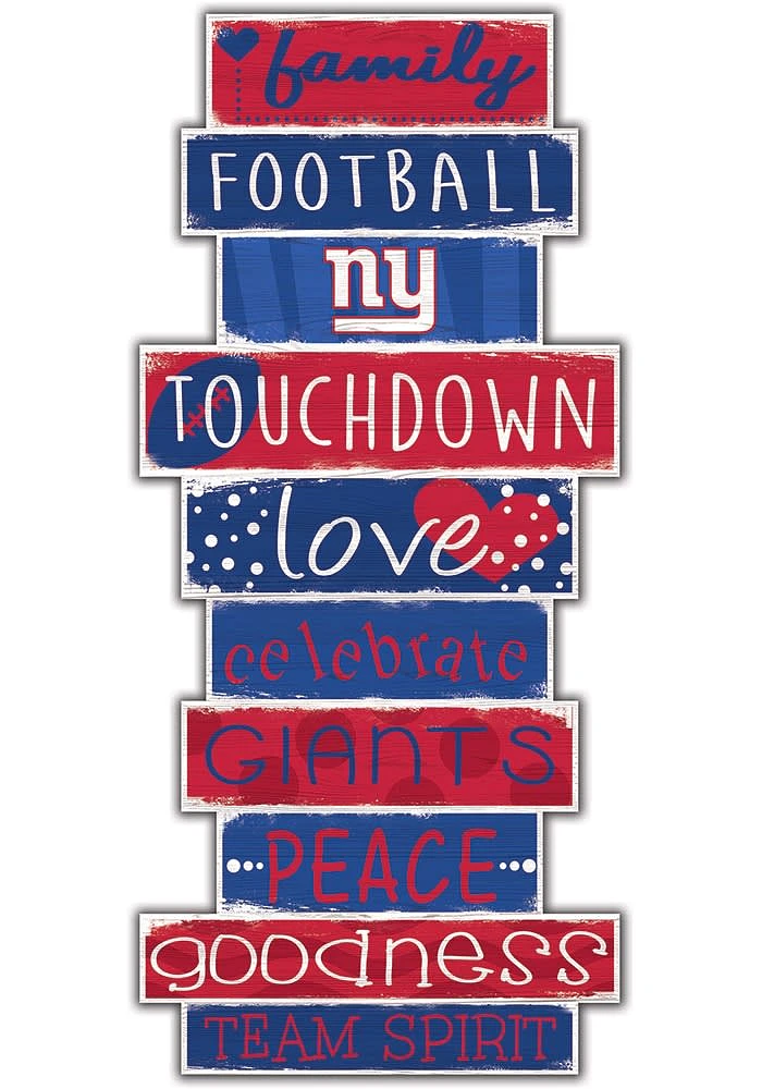 New York Giants Celebrations Stack 24 Inch Sign - Green