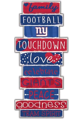 New York Giants Celebrations Stack 24 Inch Sign - Green
