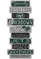 New York Jets Celebrations Stack 24 Inch Sign - Red