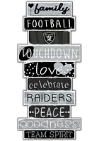 Las Vegas Raiders Celebrations Stack 24 Inch Sign - Black