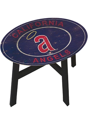 Los Angeles Angels Vintage Logo Heritage Red End Table