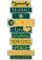 Oakland Athletics Celebrations Stack 24 Inch Sign - Green